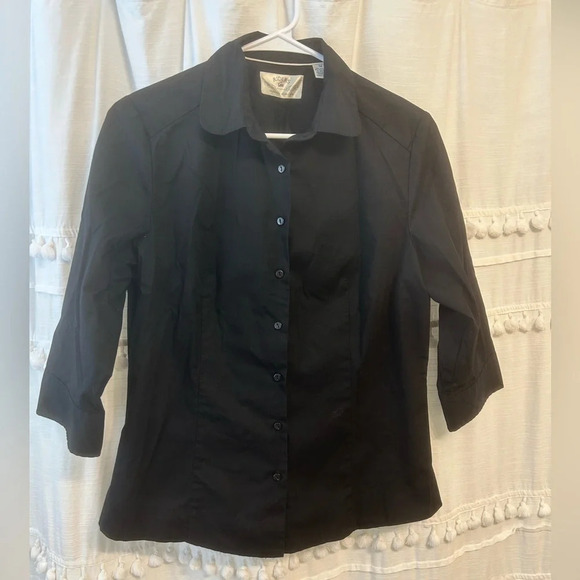Riders by Lee black button down slimming shirt size M - Picture 1 of 8